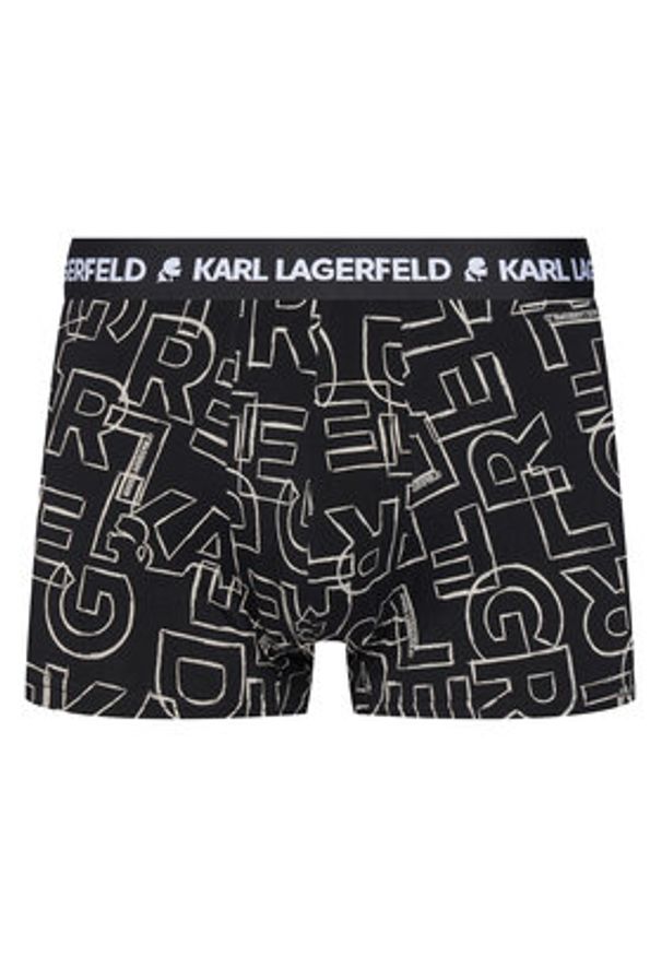 Karl Lagerfeld - KARL LAGERFELD Komplet 3 par bokserek A3M47014 Czarny. Kolor: czarny. Materiał: bawełna