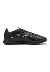 Buty piłkarskie męskie Puma Ultra 5 Play It. Kolor: czarny. Materiał: syntetyk, materiał. Szerokość cholewki: normalna. Sport: piłka nożna