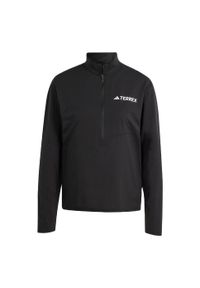 Adidas - Koszulka Terrex Multi Climacool 1/2 Zip Long Sleeve. Kolor: czarny. Długość rękawa: długi rękaw. Technologia: ClimaCool (Adidas)