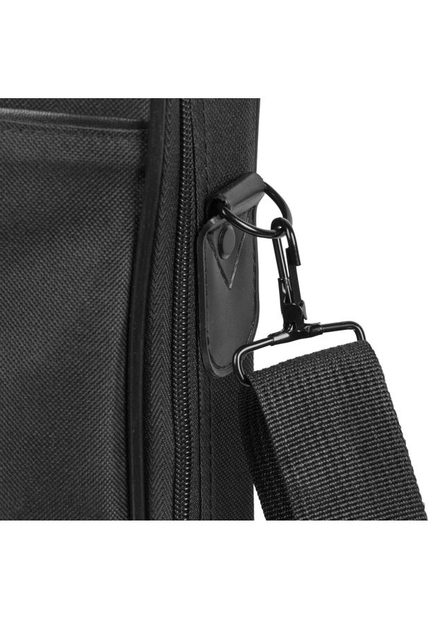 NATEC - Torba Natec Impala 2 14.1'' Onyx czarny. Kolor: czarny. Materiał: materiał. Wzór: paski. Styl: klasyczny, biznesowy, elegancki