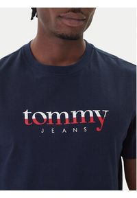 Tommy Jeans T-Shirt DM0DM21978 Granatowy Regular Fit. Kolor: niebieski. Materiał: bawełna #4