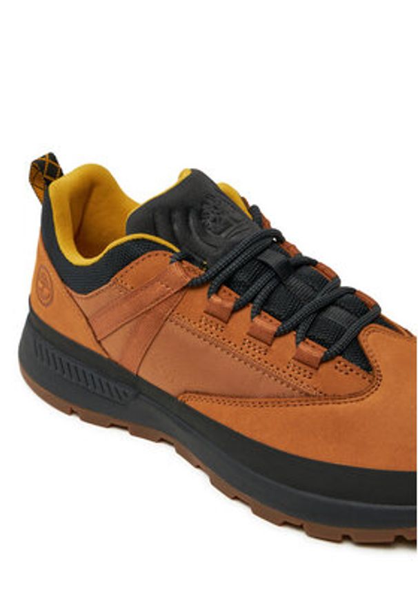 Timberland Sneakersy Euro Trekker Low F/L TB0A62742311 Brązowy. Kolor: brązowy. Materiał: nubuk, skóra