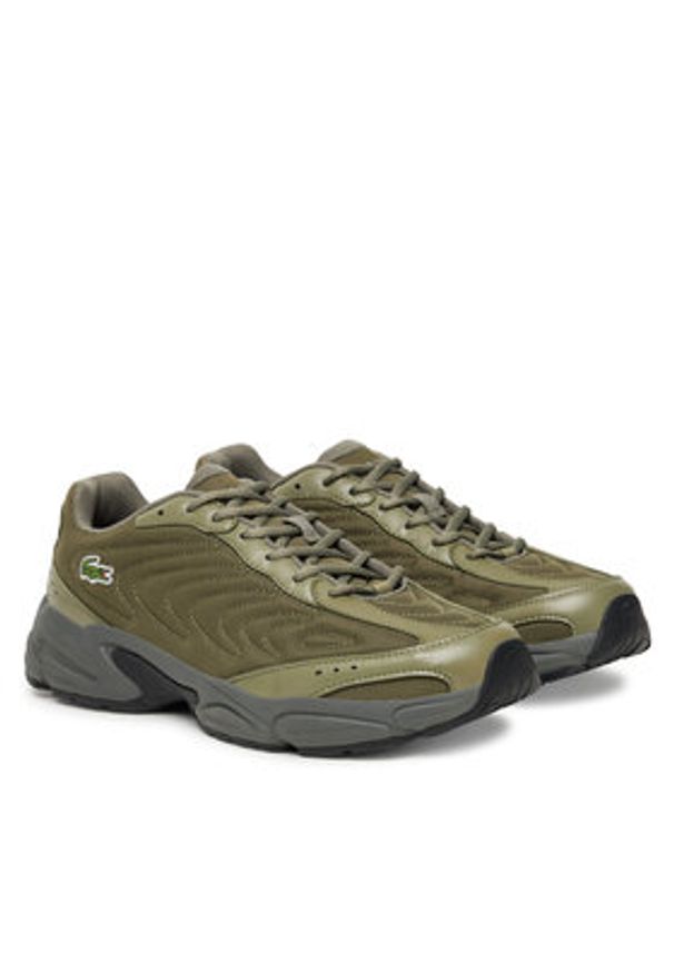 Lacoste Sneakersy 7-50SMA0176 Khaki. Kolor: brązowy. Materiał: materiał