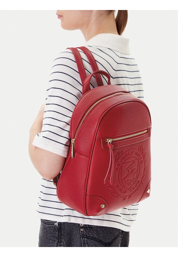 Beverly Hills Polo Club Plecak BHPC-K-031-06 Czerwony. Kolor: czerwony. Materiał: materiał