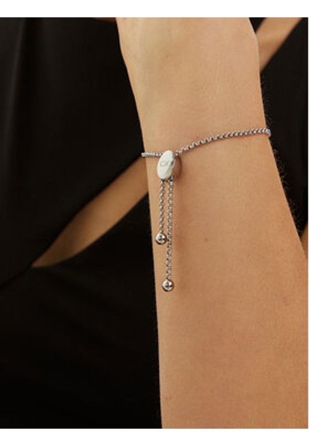 Calvin Klein Bransoletka 35000006 Srebrny. Materiał: metalowe. Kolor: srebrny