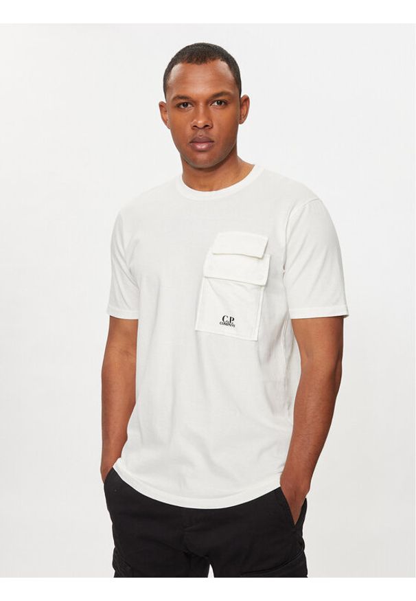 C.P. Company T-Shirt 16CMTS211A005697G Biały Regular Fit. Kolor: biały. Materiał: bawełna