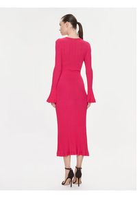 TwinSet - TWINSET Sukienka dzianinowa 241TP3050 Różowy Regular Fit. Kolor: różowy. Materiał: syntetyk #4
