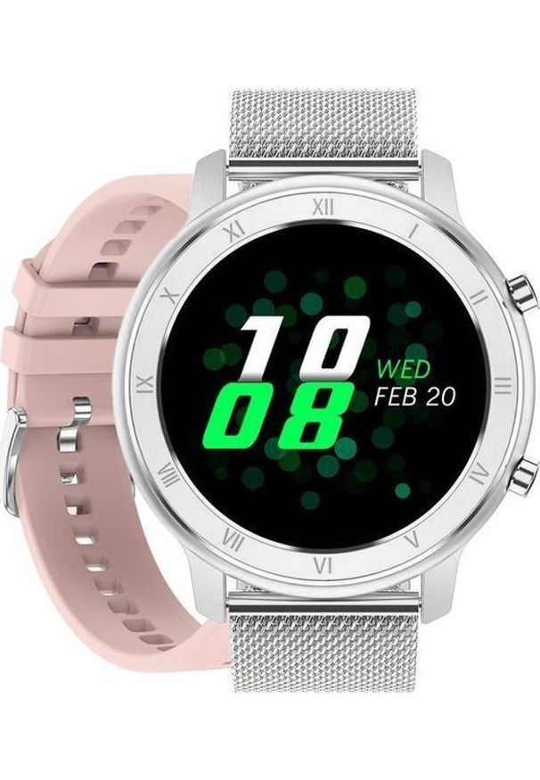 Smartwatch Pacific 17-2 Srebrny. Rodzaj zegarka: smartwatch. Kolor: srebrny