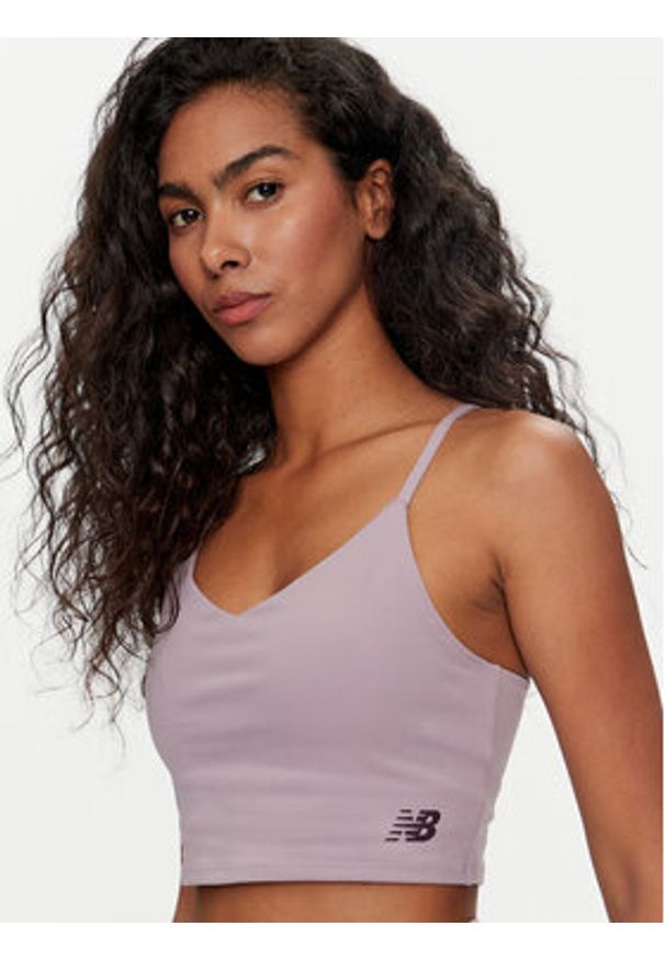 New Balance Biustonosz sportowy NB Harmony WB43053 Fioletowy. Kolor: fioletowy. Materiał: syntetyk