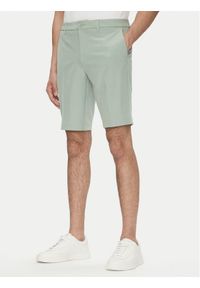 BOSS Szorty materiałowe S_Commuter_10.5 inch 50540337 Zielony Slim Fit. Kolor: zielony. Materiał: syntetyk