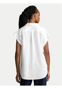 Polo Ralph Lauren Koszula 211935131001 Biały Relaxed Fit. Typ kołnierza: polo. Kolor: biały. Materiał: len #3