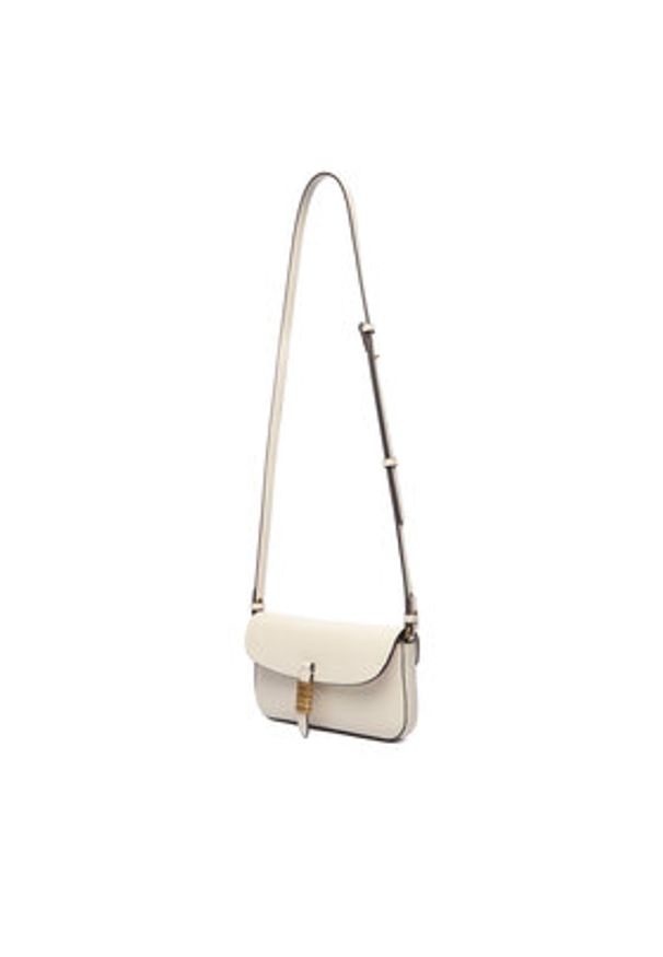 Pinko - PINKO Torebka Saddle Flat AI 25-26 PCPL 105349 A1ZX Écru. Materiał: skórzane