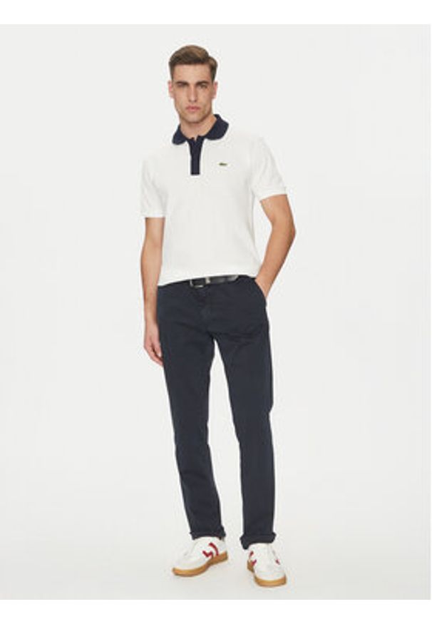 Lacoste Polo PH9879 Biały Classic Fit. Typ kołnierza: polo. Kolor: biały. Materiał: bawełna