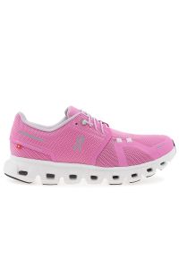Buty damskie On Running Cloud 6 3WF10063013 - różowe. Kolor: różowy. Materiał: materiał, syntetyk. Szerokość cholewki: normalna. Sport: bieganie