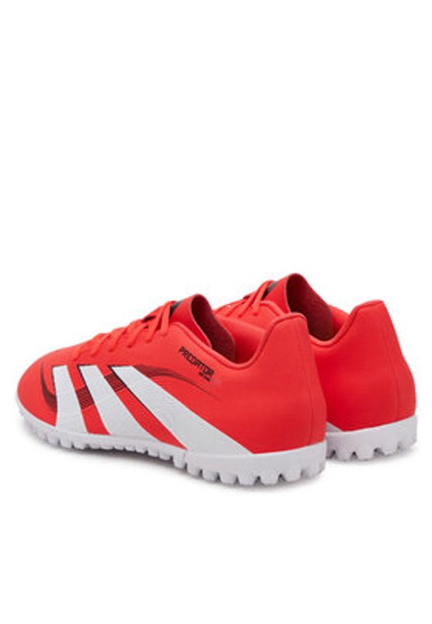 Adidas - adidas Buty do piłki nożnej Predator Club Turf ID3784 Czerwony. Kolor: czerwony. Materiał: skóra