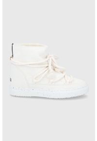 Inuikii - Śniegowce. Nosek buta: okrągły. Zapięcie: sznurówki. Kolor: biały. Materiał: materiał, guma