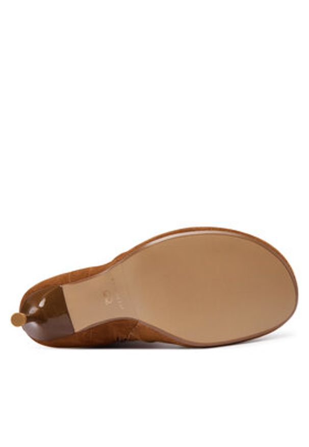 Pinko - PINKO Kozaki Polly 02 SD0281 P002 Brązowy. Kolor: brązowy. Materiał: zamsz, skóra