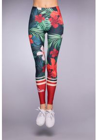 Legginsy sportowe damskie DEEP TRIP Rajskie. Kolor: wielokolorowy