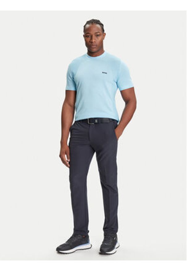 BOSS T-Shirt K_Momentum 50541952 Błękitny Regular Fit. Kolor: niebieski. Materiał: bawełna