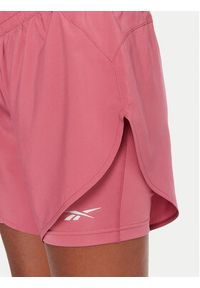 Reebok Szorty sportowe RK25186CCW Różowy Slim Fit. Kolor: różowy. Materiał: syntetyk #3