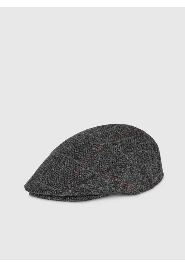 Pako Lorente - PAKO LORENTE – Kaszkiet męski w subtelną kratę. Materiał: wełna, bawełna, poliester