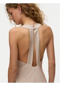 Vero Moda Sukienka letnia Reba 10345415 Beżowy jasny Regular Fit. Kolor: beżowy. Materiał: syntetyk. Sezon: lato #5