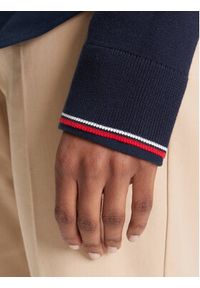 TOMMY HILFIGER - Tommy Hilfiger Sweter WW0WW44984 Granatowy Regular Fit. Kolor: niebieski. Materiał: bawełna #3