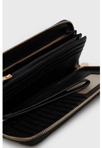 Trussardi Jeans - Trussardi portfel damski kolor czarny. Kolor: czarny #2