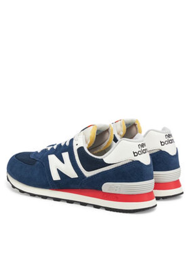New Balance Sneakersy U574VPN Granatowy. Kolor: niebieski. Materiał: zamsz, skóra. Model: New Balance 574