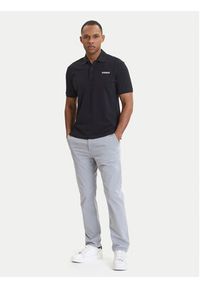 Napapijri Polo E-Small Box NP0A88TQ Czarny Relaxed Fit. Typ kołnierza: polo. Kolor: czarny. Materiał: bawełna #4
