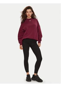 Under Armour Bluza UA Rival Fleece 1386463 Bordowy Oversize. Kolor: czerwony. Materiał: bawełna