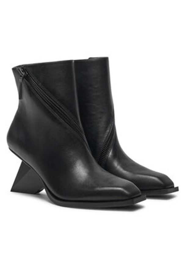 United Nude Botki Rockit Zip Bootie 1086501192 Czarny. Kolor: czarny. Materiał: skóra