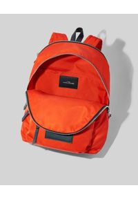THE MARC JACOBS - Pomarańczowy plecak The Zipper Backpack. Kolor: pomarańczowy. Materiał: materiał. Wzór: aplikacja #5