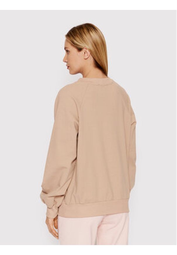 DeeZee Bluza BLD0001 Beżowy Relaxed Fit. Kolor: beżowy. Materiał: bawełna