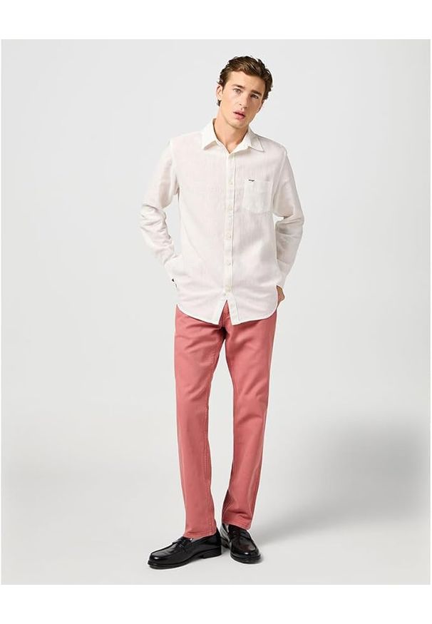 Wrangler - MESKIE SPODNIE WRANGLER GREENSBORO DESERT ROSE 112362445