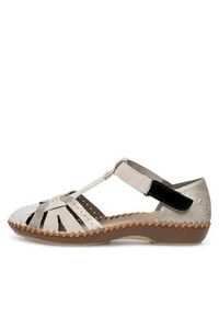 Rieker Sandały M1650-60 Beżowy. Kolor: beżowy. Materiał: syntetyk #8