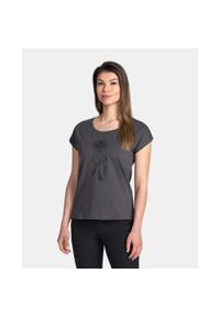 Damski bawełniany t-shirt Kilpi ROANE-W. Kolor: szary. Materiał: bawełna