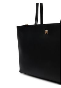 TOMMY HILFIGER - Tommy Hilfiger Torebka Th Logotape Tote AW0AW18742 Czarny. Kolor: czarny. Materiał: skórzane #4