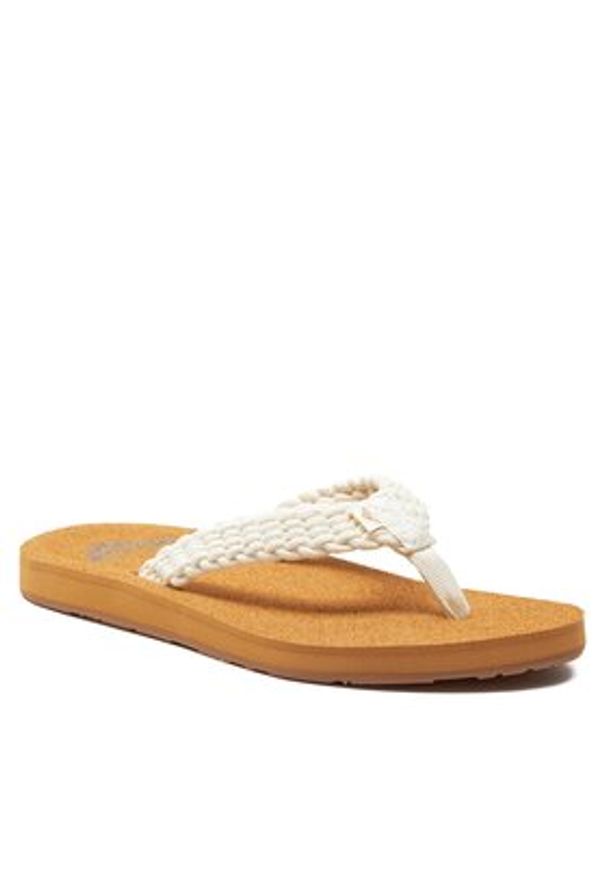 Roxy Japonki ARJL101166 Écru. Materiał: materiał