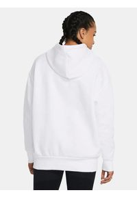 Under Armour - Bluza fitness damska UNDER ARMOUR Icon Fleece Oversized Hoodie z kapturem. Typ kołnierza: kaptur. Kolor: biały. Sport: fitness