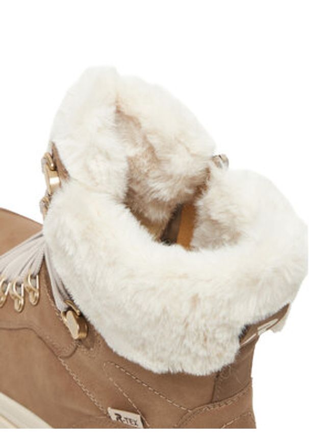 Rieker Trzewiki CEO-W2174-20 Beżowy. Kolor: beżowy. Materiał: skóra, syntetyk