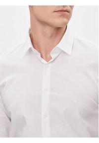 Calvin Klein Koszula K10K112310 Biały Slim Fit. Kolor: biały. Materiał: bawełna #4