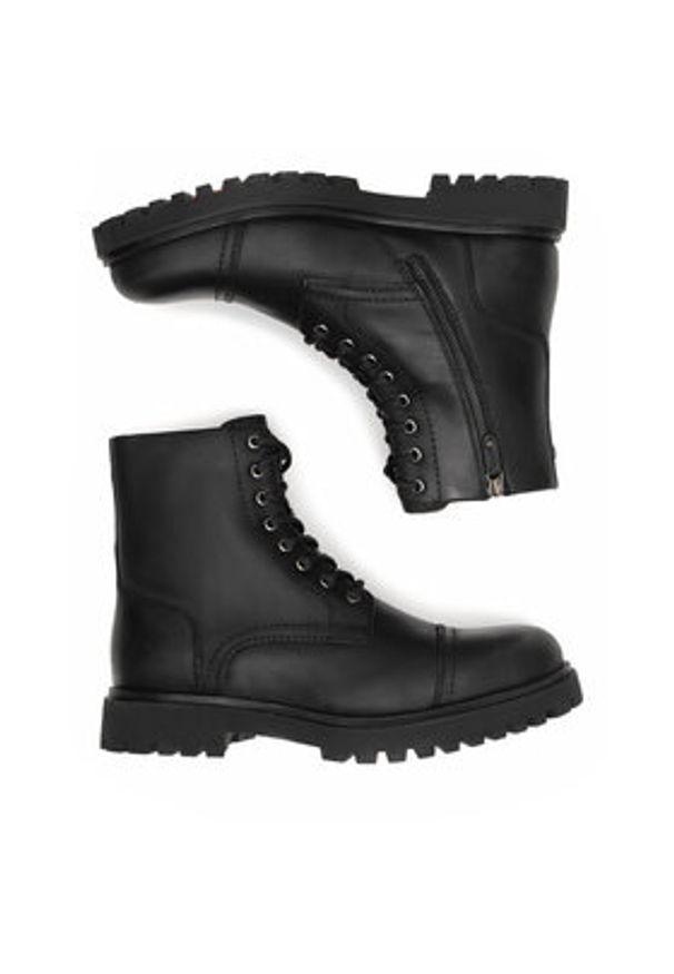 Hunter Trapery CHESTER-01 MI08 Czarny. Kolor: czarny. Materiał: skóra