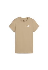 Koszulka Sportowa Damska Puma Ess+ Embroidery. Kolor: beżowy