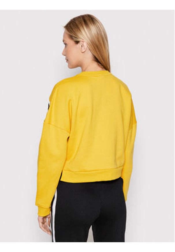 Urban Classics Bluza Inset TB2341 Żółty Regular Fit. Kolor: żółty. Materiał: bawełna