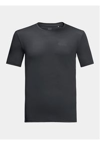 Jack Wolfskin Koszulka techniczna Tech 1807072 Czarny Regular Fit. Kolor: czarny. Materiał: syntetyk