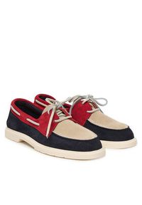 TOMMY HILFIGER - Tommy Hilfiger Mokasyny Light Suede Boat Shoe FW0FW09337 Granatowy. Kolor: niebieski. Materiał: skóra, zamsz #2