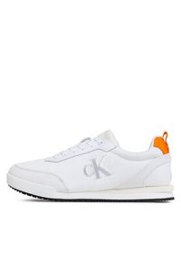 Calvin Klein Jeans Sneakersy Low Profile Oversized Mesh YM0YM00623 Biały. Kolor: biały. Materiał: materiał #6