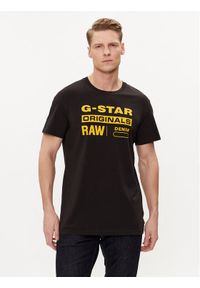 G-Star RAW - G-Star Raw T-Shirt Graphic 8 R T S\s D14143-336-6484 Czarny Regular Fit. Kolor: czarny. Materiał: bawełna #1