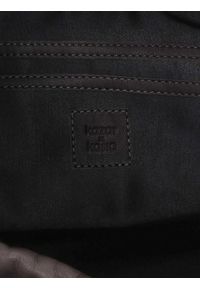 Kazar - Brązowa torebka damska kazar x kasia. Kolor: brązowy. Materiał: skórzane #3